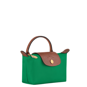 Longchamp Le Pliage Original Green Pouch with Handle